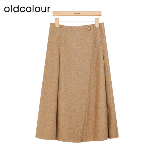 oldcolour冬季新款复古简约时尚气质百搭高级感半身裙女P450601A1 商品图0