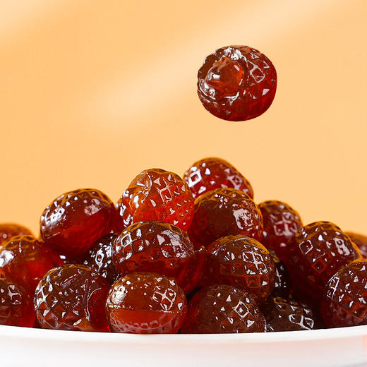 【一口爆浆，山楂球夹心果汁软糖】山楂+果汁双重丰富口感，颗粒饱满色泽诱人，软糯有嚼劲，酸甜清新解腻，开胃可口软心糖QQ 商品图2