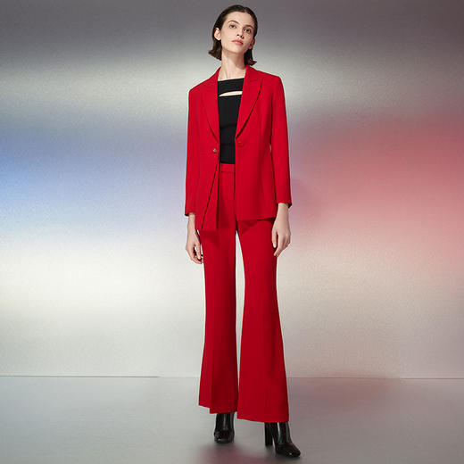 EITIE爱特爱春季新款显瘦显高百搭高腰裤子7705423 商品图1