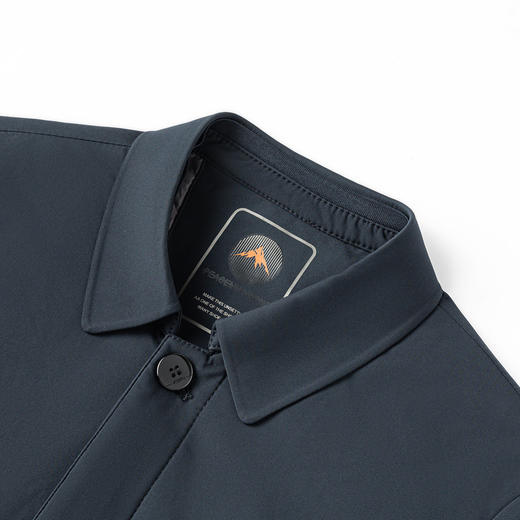 【90白鸭绒 可脱卸内胆】罗蒙秋冬翻领羽绒服外套男士简约百搭爸爸装羽绒服外套 商品图12