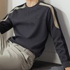 柒牌男装长袖卫衣男2024秋季新款时尚休闲中青年拼接圆领套头上衣	127W70470 商品缩略图2