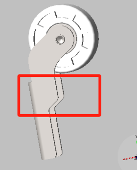 30TY08000366     TP框架铁连接板滚轮套件