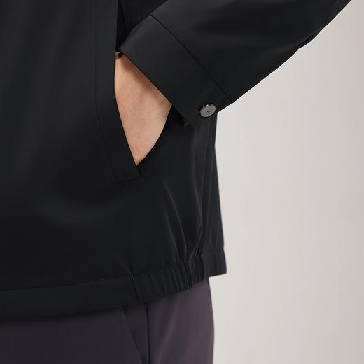 柒牌男装立领夹克2024秋冬新款商务百搭干部装男士休闲茄克衫外套	127K70760 商品图2