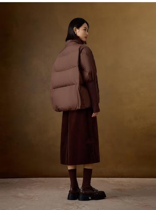 VGRASS维格娜丝24年冬季新款法国木拉鸭绒轻暖外套 商品图1