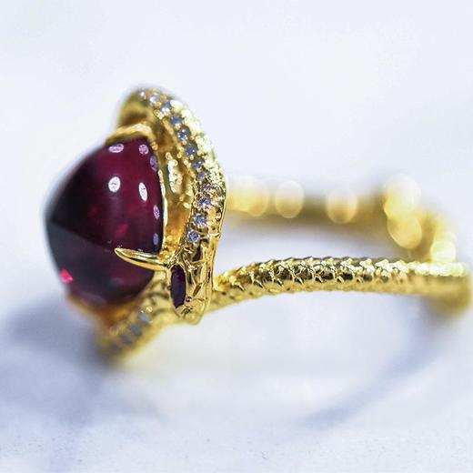 灵蛇献瑞碧玺蛇戒2025【需定制/40天】 商品图3