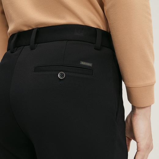 【针织弹力】柒牌直筒休闲裤男2024秋季新款商务通勤上班修身长裤	127H72250 商品图2