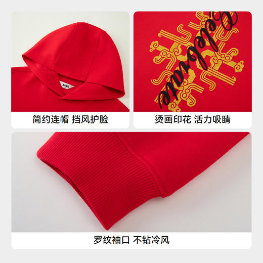 男女童连帽长袖卫衣春季新款安奈儿童装小程序专享EM511003 商品图4