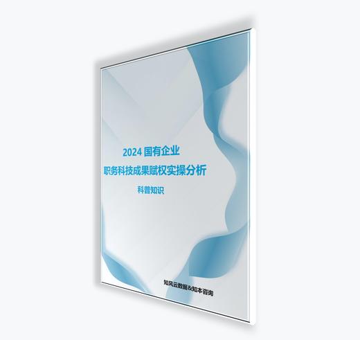改革微报告 | 2024国有企业职务科技成果赋权实操分析 商品图0