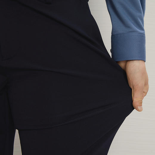 【高弹针织】柒牌休闲裤男士2024秋冬新款含羊毛舒适百搭直筒长裤	127H71000 商品图2