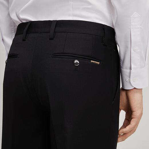 【犀牛褶工艺】柒牌西裤男2025秋季新款商务休闲修身直筒西装长裤	127H71810 商品图2