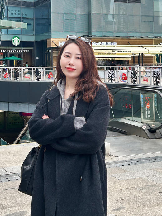 【百图lulu定制】【简爱双面呢】【全码预售12月25日发】90澳大利亚羊毛 10羊驼毛 宽松 显瘦 气质 西装领 毛呢外套 双面呢大衣 商品图1