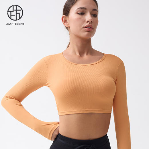 跃牌【小甜心】系列 镂空性感露背健身服运动上衣9060 商品图7