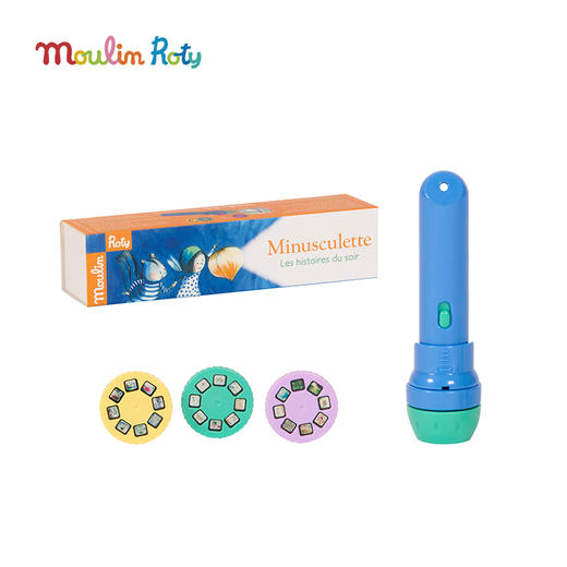 Moulin Roty 大野狼 投影手电筒 适合3岁以上 亲子互动 激发想象力 提升语言组织能力 法国品牌-894390 商品图8
