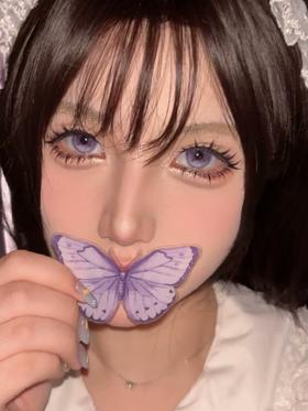 illusionDuck 半年抛 莲迹海蝶 直径14.5mm着色13.8mm