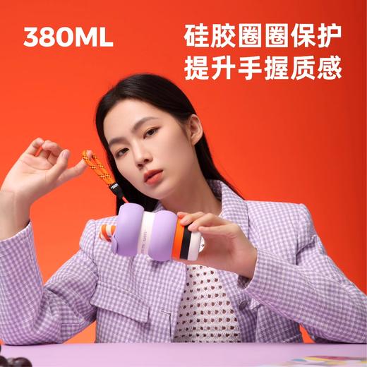 览萌Lane Mouen保温咖啡杯女生可爱高颜值杯子随行便携水杯圈圈杯 商品图3