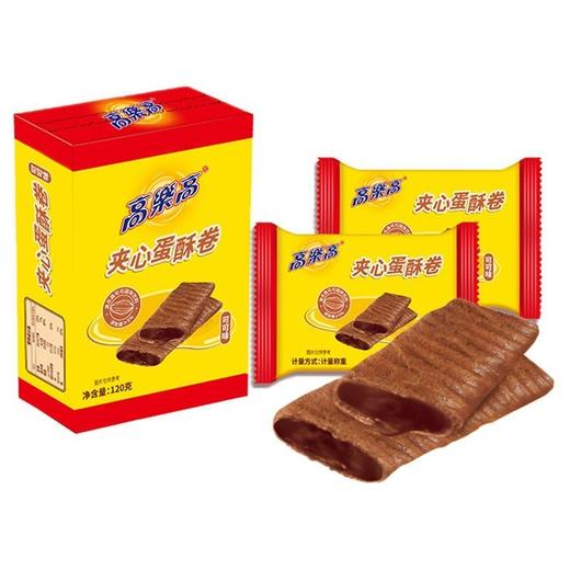 高乐高 可可味夹心蛋酥卷 120g/盒 商品图0