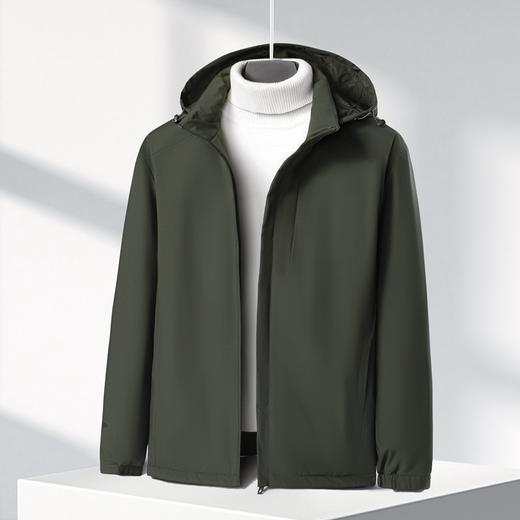 【可拆卸帽】【新款DK】大依优型大码男装棉服连帽户外棉衣夹克加肥加大休闲夹克胖子外套上衣 商品图3