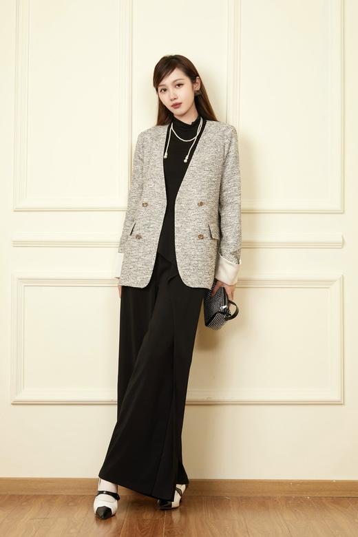 Le Malene 小香风袖口撞色外套 19268 商品图1