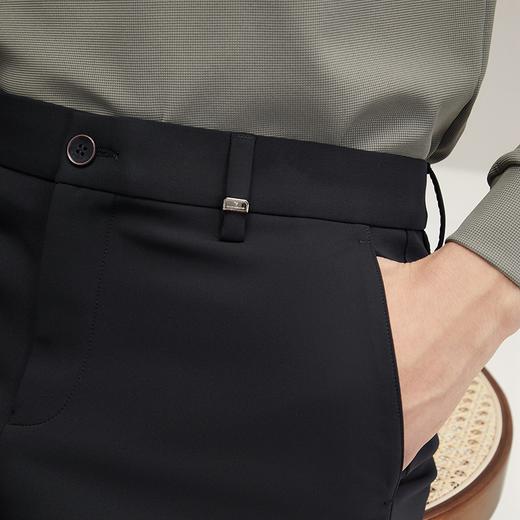 【锦氨弹力】柒牌男装休闲裤男2024秋冬新款商务百搭修身直筒长裤	127H72110 商品图3