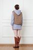 LNNNS 棕色菱格纹绗棉棉服马甲外套 19235 商品缩略图4