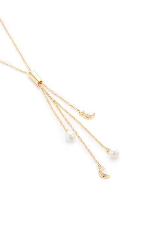 Time Made 珍珠锆石流苏吊坠项链 6658 商品图2