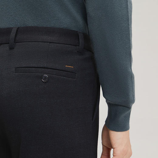 【远红外发热】柒牌男装休闲裤2024秋冬新品时尚花纱商务直筒长裤	127H72670 商品图2