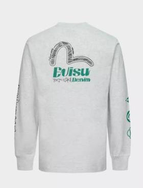 EVISU 男 T恤 2ESHTM4TL1072FFGRYH