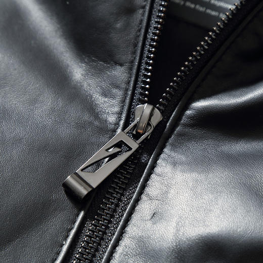 【真皮DSZ】大依优型大码立领羽绒真皮绵羊皮长款夹克外套休闲简约大号皮夹克真皮皮草加肥加大 商品图1