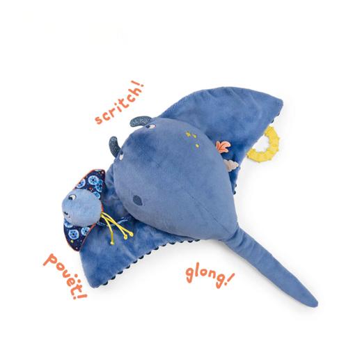 Moulin Roty 俏皮章鱼保利 多功能/启蒙玩偶 适合0岁以上 附挂件小玩偶 内置手摇铃 保利的冒险之旅系列 法国品牌-676078 商品图7