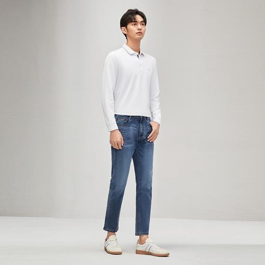 柒牌男装牛仔裤男2025春夏新款时尚潮流中青年休闲百搭九分小脚裤	128H70350 商品图3