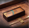 臻宝堂大漆茶叶盒纯手工雕刻荷塘抽拉式方形便携泡装高档茶具空盒荷塘茶叶盒 商品缩略图0