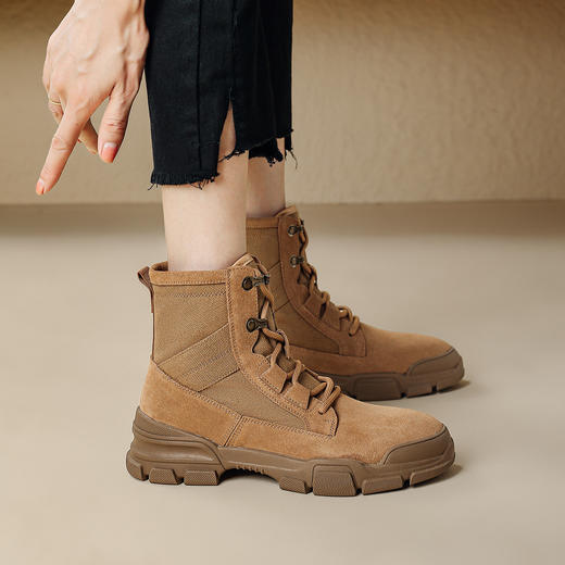 品质好货 | Safiya/索菲娅2024加绒时尚户外风马丁靴工装靴棉鞋 SF44118703 商品图6