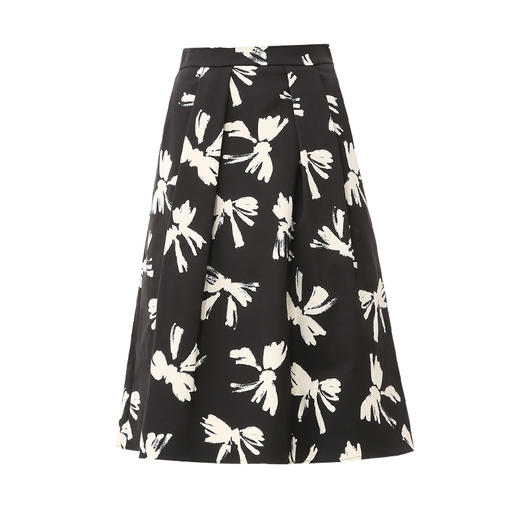 EITIE爱特爱春季新款时尚高级气质高腰印花显瘦舒适半身裙7706401 商品图5