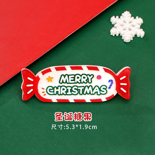 【超值五个装！圣诞系列发夹】卡通圣诞发夹 儿童可爱发饰发卡圣诞节配饰小礼物学生头饰刘海夹。ry 商品图5