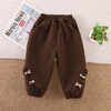 【柔软舒适，宝宝舒心穿，妈妈放心选】女童秋冬季加绒裤子 新款休闲宝宝冬天一体绒休闲裤 中小童保暖卫裤-QQ 商品缩略图6