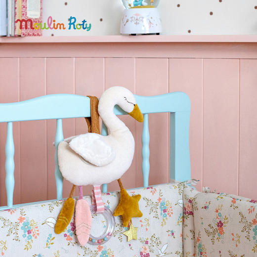 Moulin Roty 舞者天鹅玩偶 多功能/启蒙 音乐玩偶 适合0岁以上 内置音乐功能 小小舞蹈学院系列 法国品牌-667035 商品图5