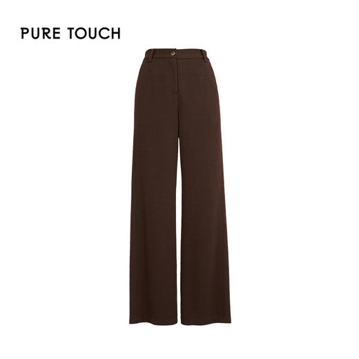 pure touch女士棕色复合型肌理直筒裤1368244425 商品图4