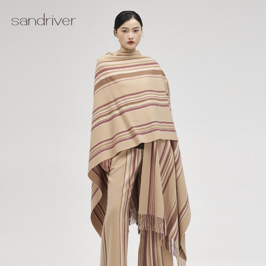 西藏羊绒流苏斗篷SJF96W297N 商品图2