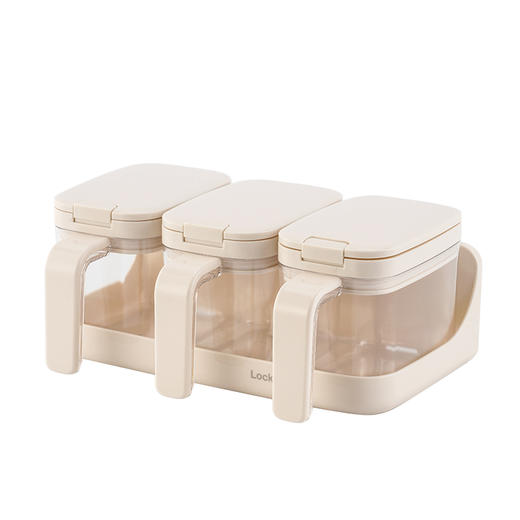 乐扣乐扣 调料盒三味装420ml*3 密封防潮 一键开盖 自带调味勺 48小时发货 商品图4