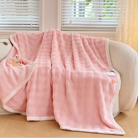 皮尔特保罗  托卡斯兔毛毯-兔粉 P0LOT-2422