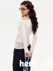 heris/H44114/斜肩一字领 针织拼接不对称 长袖上衣 商品缩略图4