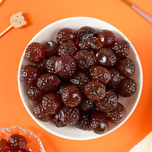 【一口爆浆，山楂球夹心果汁软糖】山楂+果汁双重丰富口感，颗粒饱满色泽诱人，软糯有嚼劲，酸甜清新解腻，开胃可口软心糖QQ 商品图3