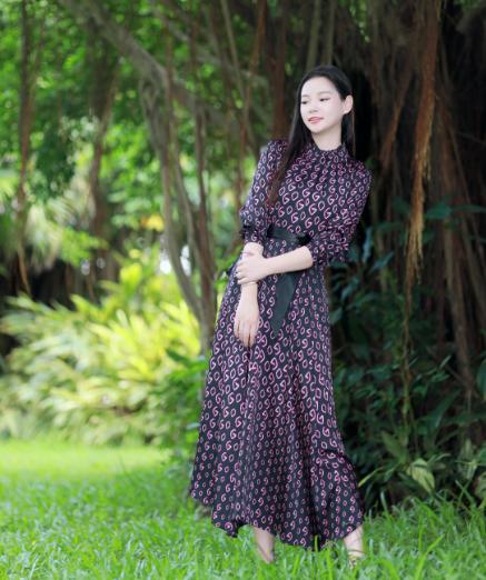 HJ3S99时尚气质连衣裙~水红 商品图3