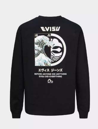 EVISU 男 T恤 2ESHTM4TL7063RXBLKX 商品图0