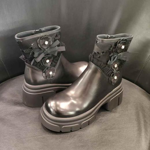 LFGJ凌介女鞋  18901  时尚百搭小短靴 商品图2