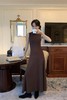SIA SAYLOR 棕咖美拉德高领连衣裙 19237 商品缩略图2