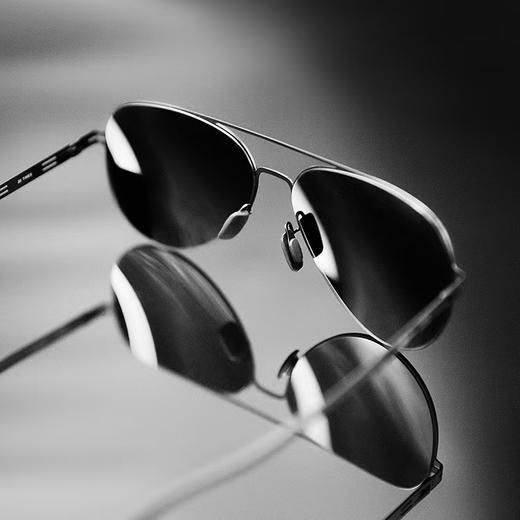 【歼20飞行员防护偏光镜眼镜墨镜】黑框高清灰礼盒包装hk 商品图1