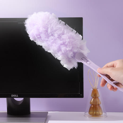 【19.9抢三件套！静电除尘掸】魔法可折叠静电除尘掸子，轻松深入各种缝隙，灰尘毛发一扫而光，一次性卫生家务不掉毛高品质免洗家用打扫手柄灵活可替换QQ 商品图2