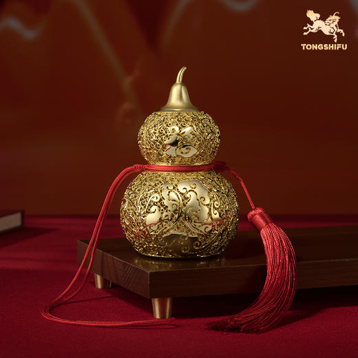 铜师傅《福禄香囊》客厅桌面花丝铜葫芦香薰摆件 装饰品 节日礼物 商品图0