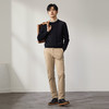 【加绒拼接】柒牌男士针织衫秋冬新品时尚休闲中青年厚款圆领毛衫	127Y70760 商品缩略图3